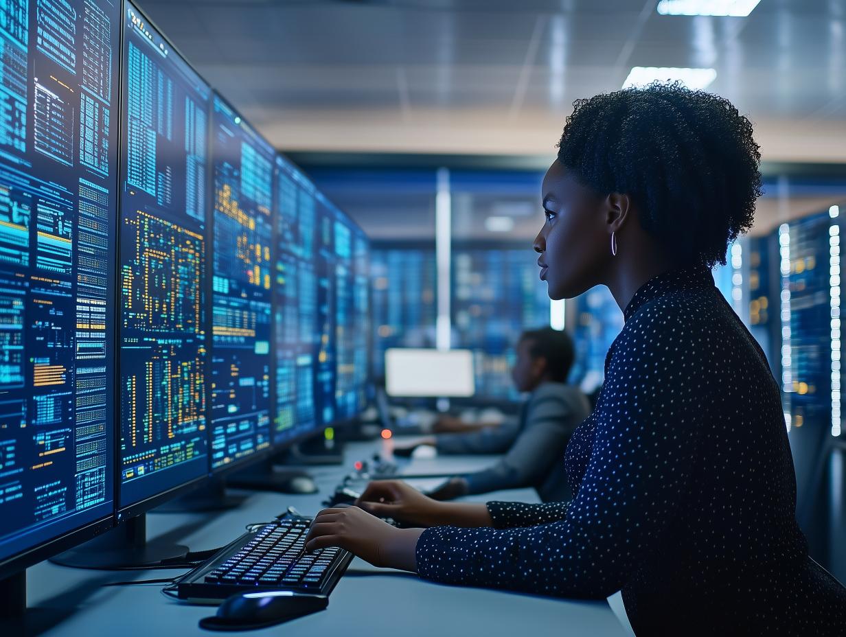 migug u scene inside a modern banks data center filled with adv faf6b65c a753 4041 b4a2 7542584fefb8